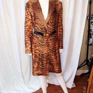 Gorgeous Rare Vintage Versace animal print coat